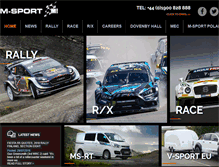 Tablet Screenshot of m-sport.co.uk
